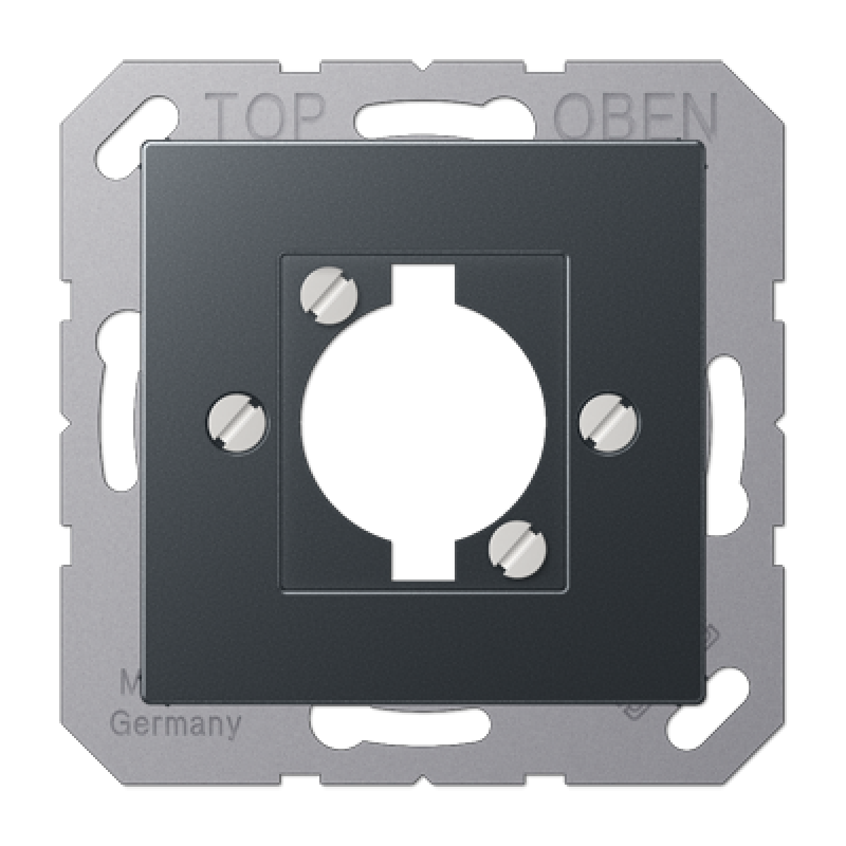 Placa toma altavoz A antracita