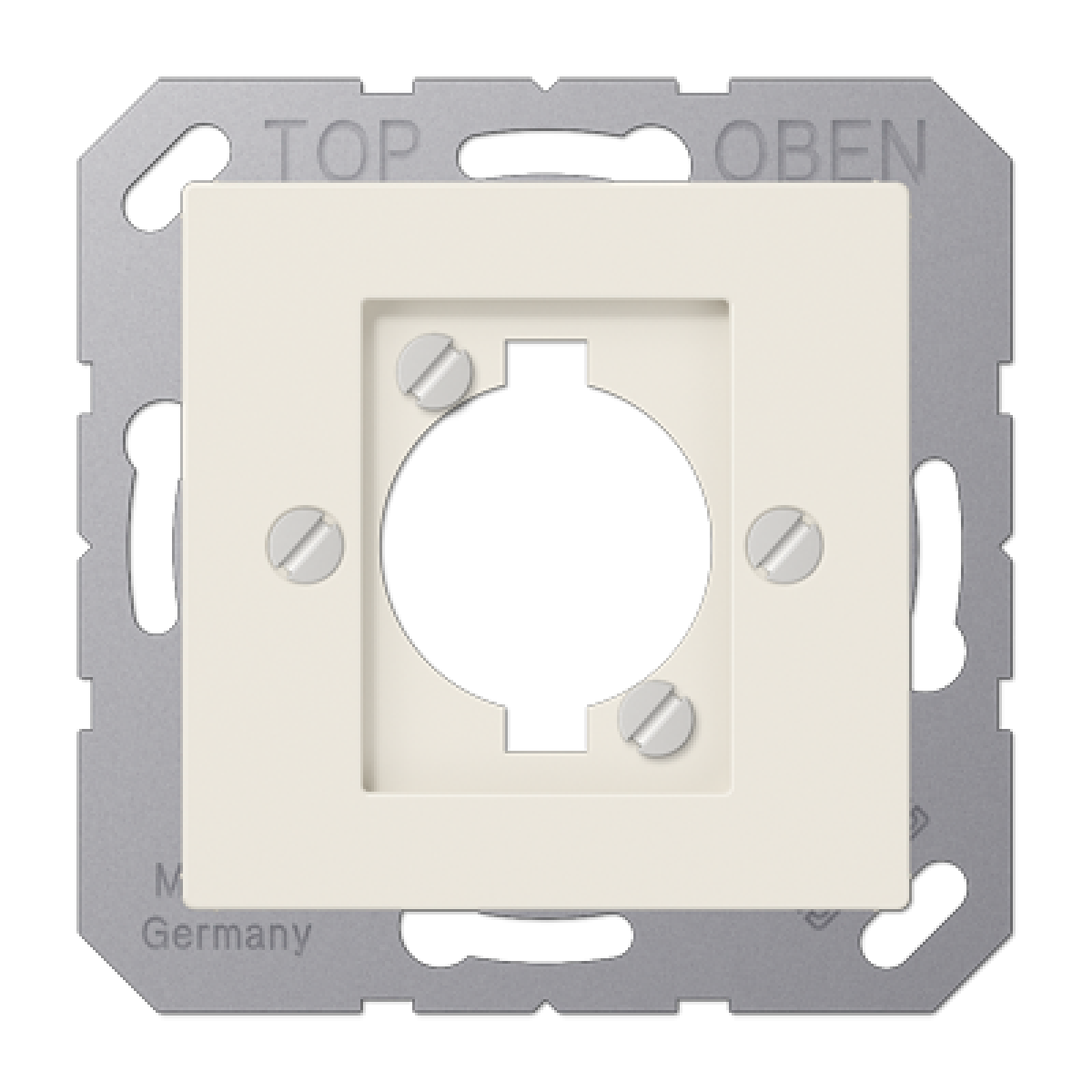 Placa para enchufe XLR A blanco