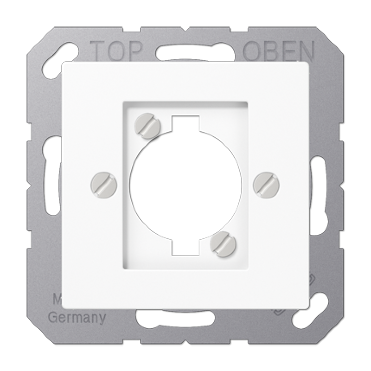 Placa para enchufe XLR A bl. alpi