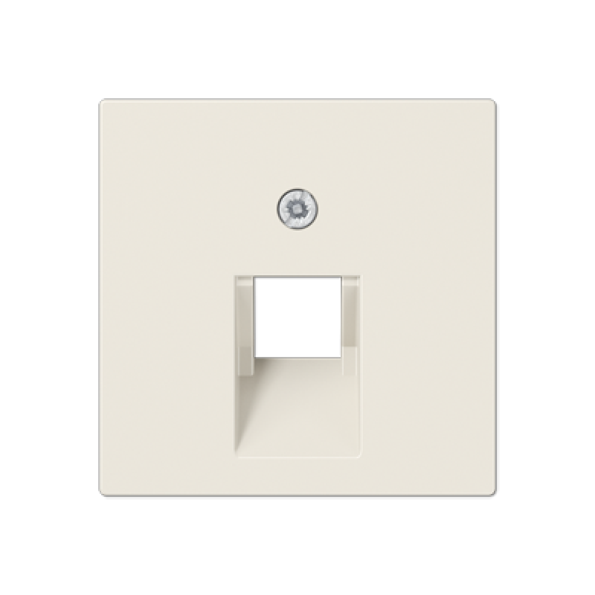 Placa central telef. A blanco marfil