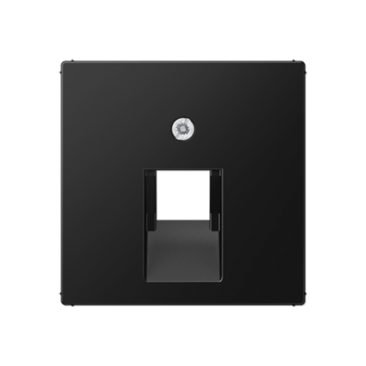 Placa central telef. A negro mate