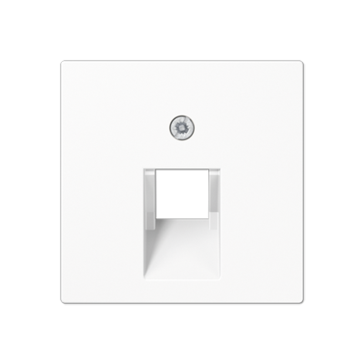 Placa central telef. A blanco alpino