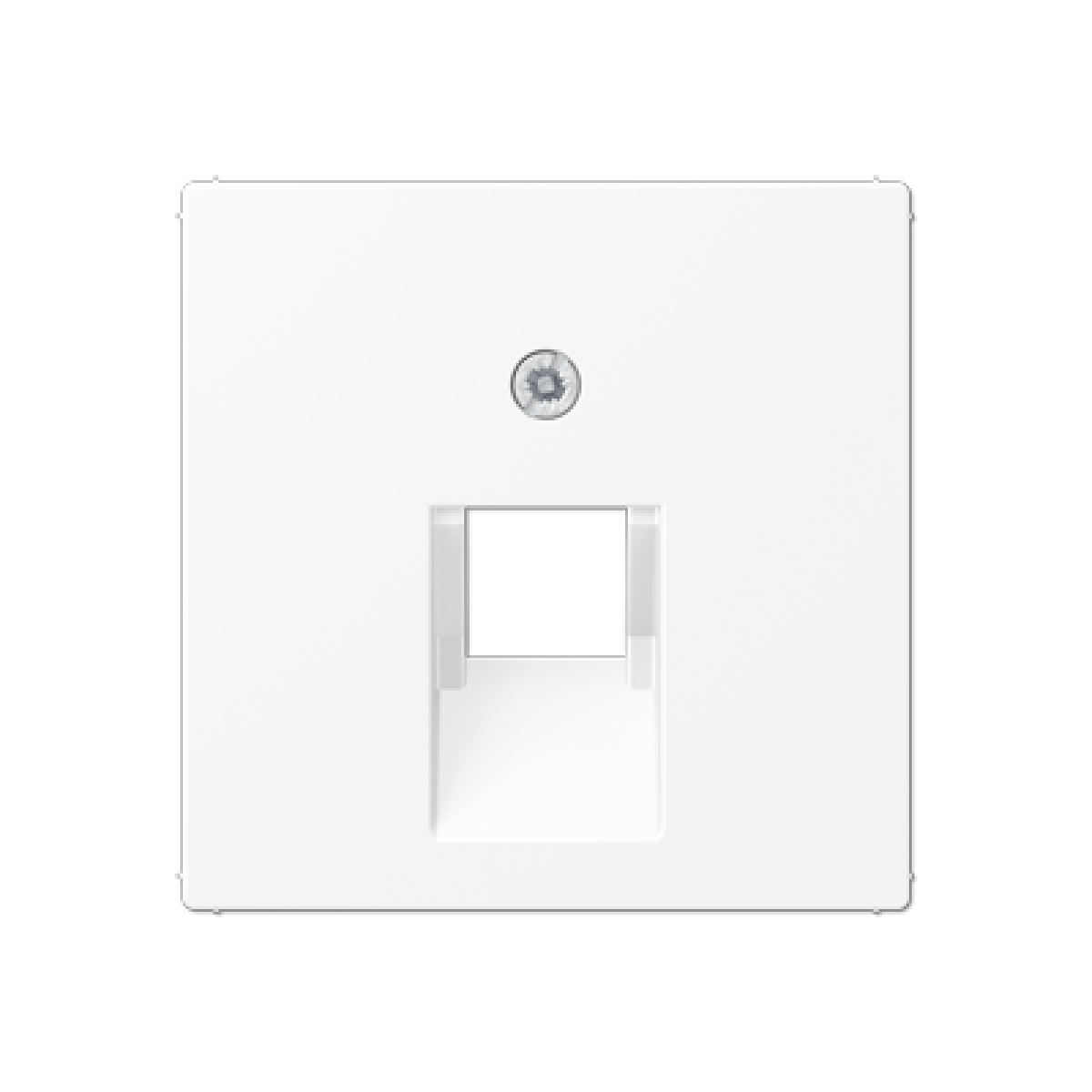 Placa central telef. A blanco mate