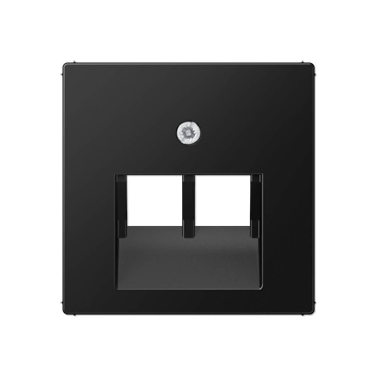 Placa central telef. 2T. A negro mate