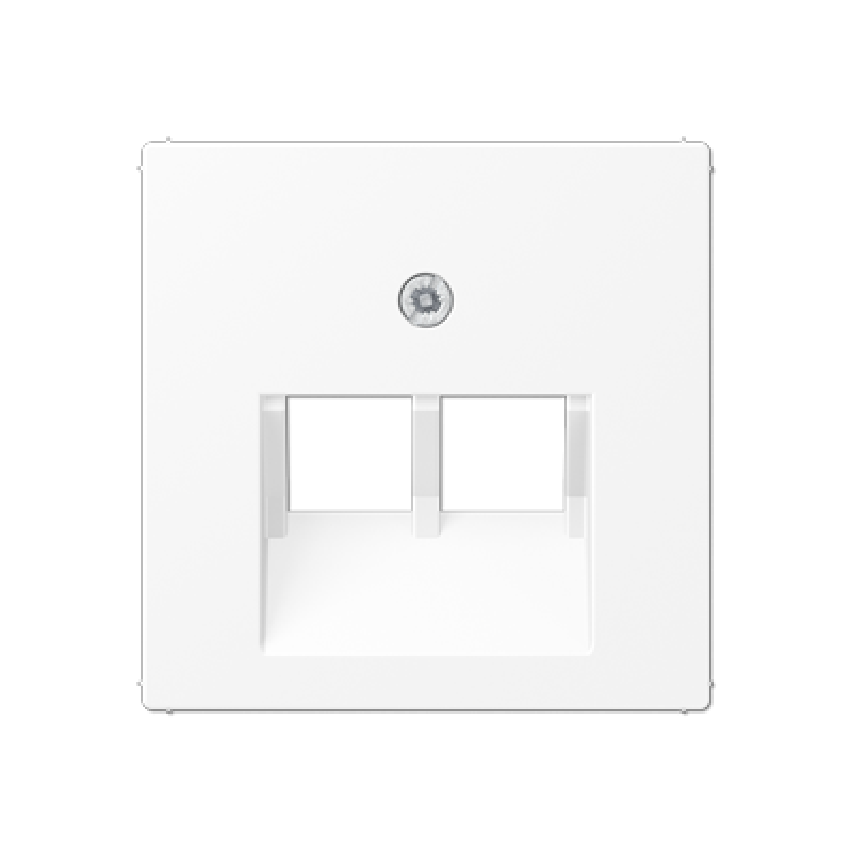 Placa central telef. 2T. A blanco mate