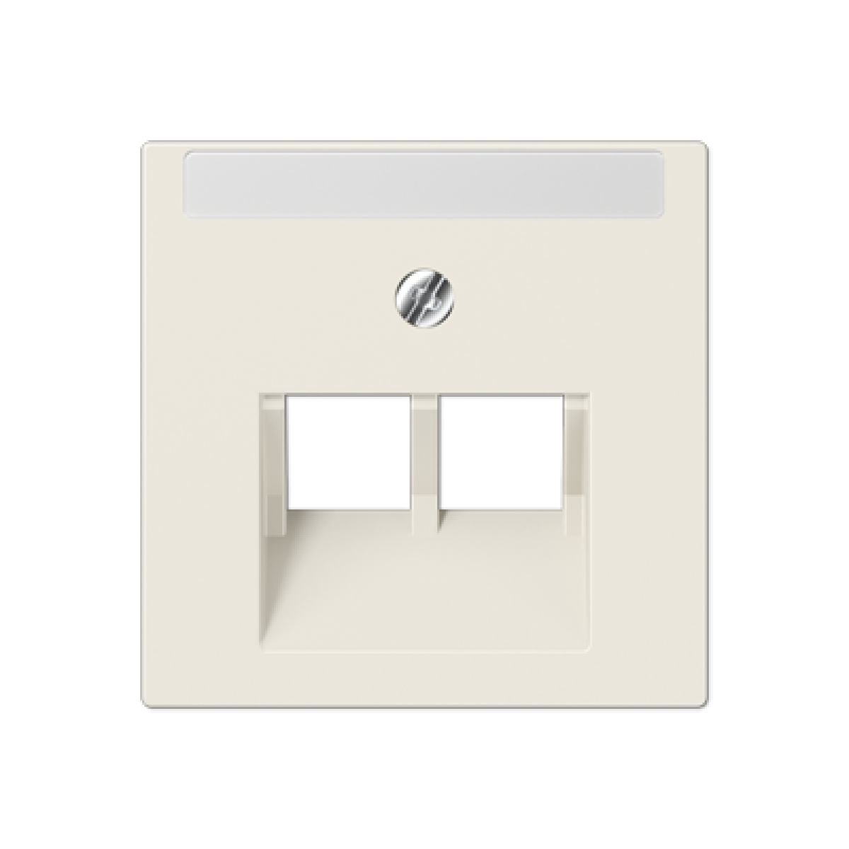 Placa central telef. 2T. A bl marfil