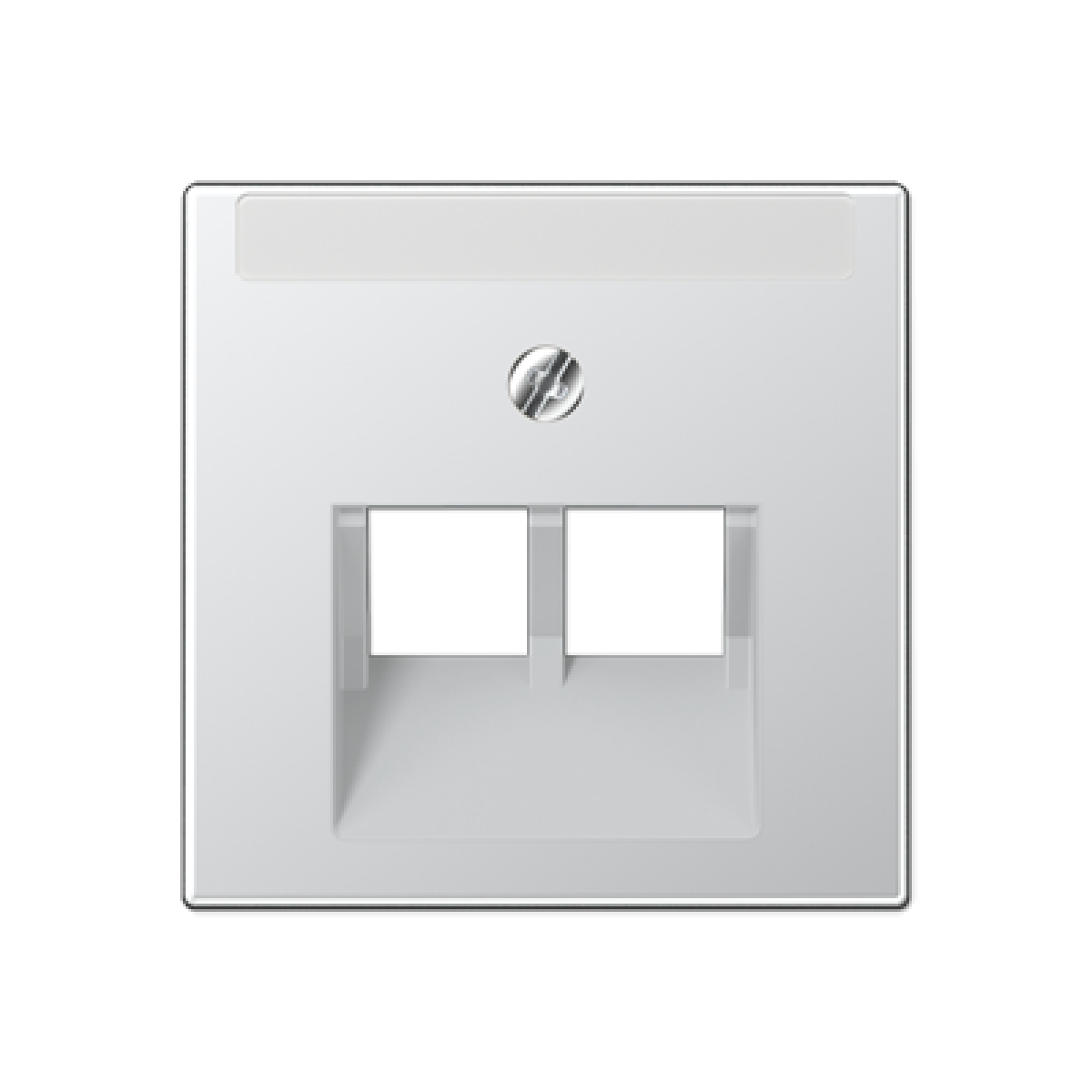 Placa telef. doble. inscr. A aluminio