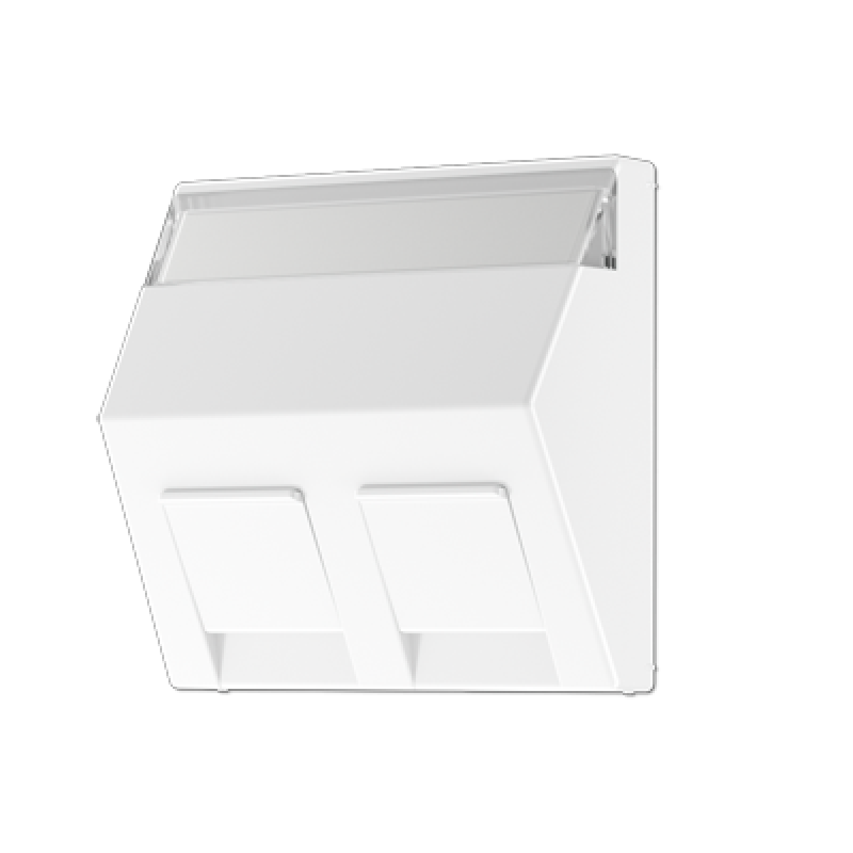 Placa Mod. Jack 2 tomas inscr. A bl alpi