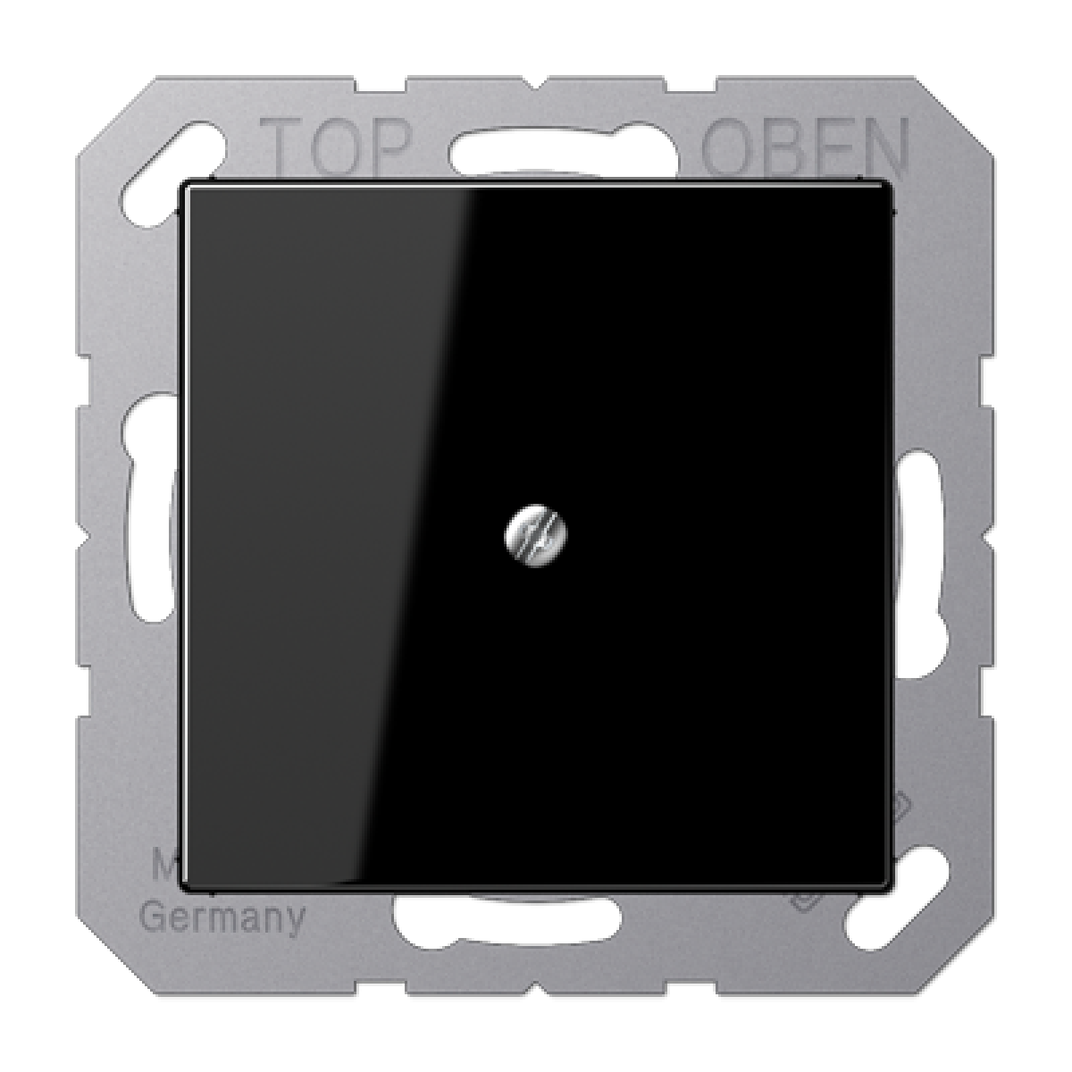 Placa con salida cable A negro