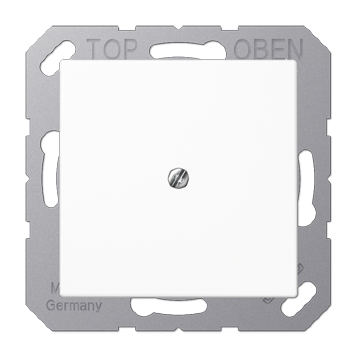 Placa con salida cable A bl. alpi