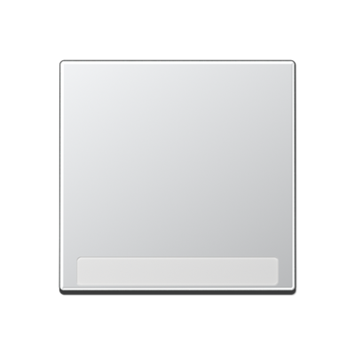 Tecla simple con reg. inscr. A aluminio