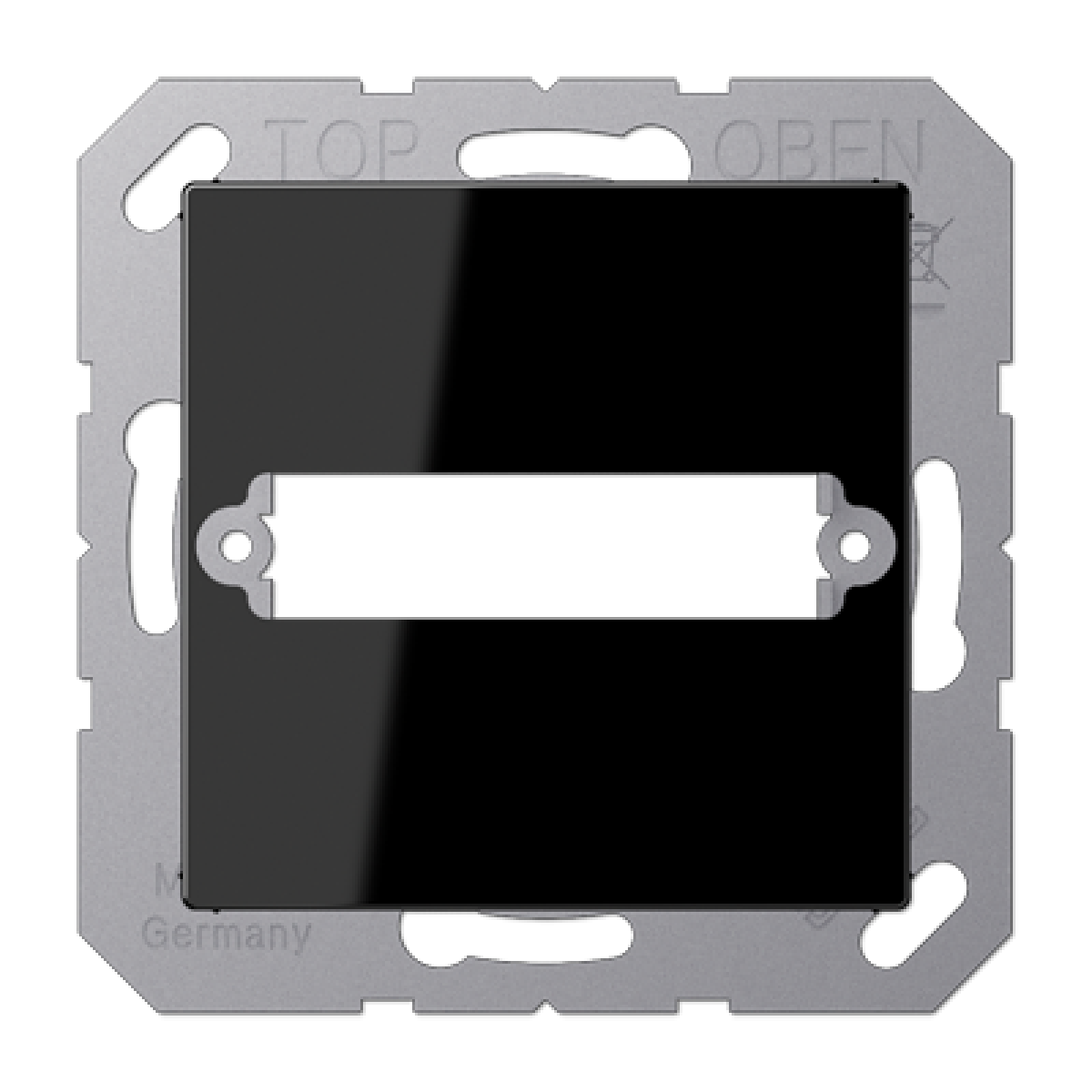 Placa toma D-SUB A negro