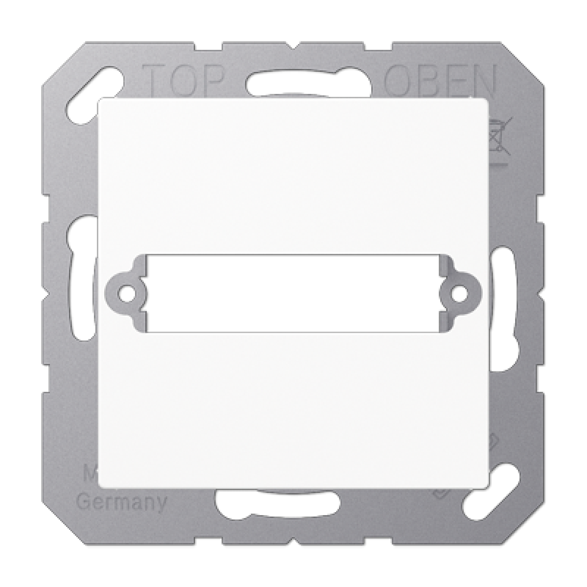 Placa toma D-SUB A blanco alpino