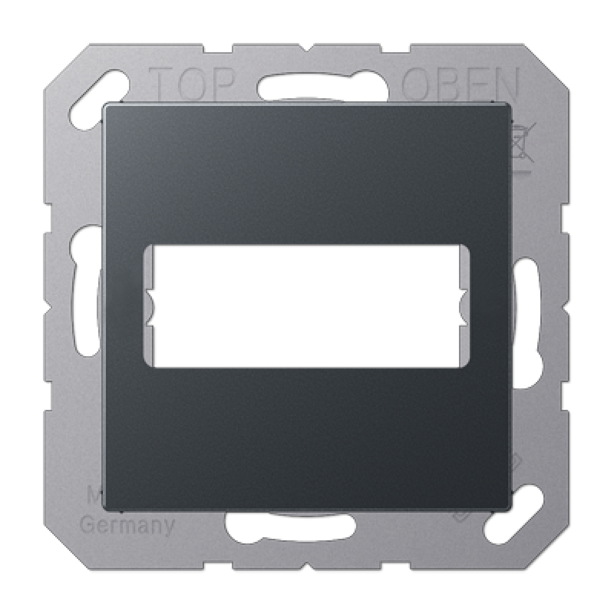 Placa toma D-SUB A antracita