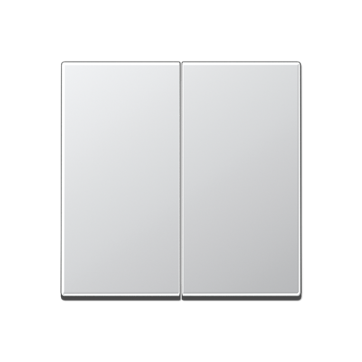 Tecla doble A aluminio