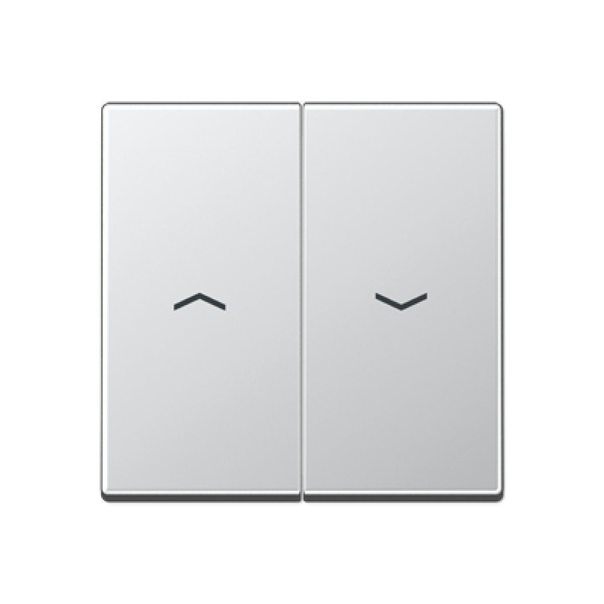 Tecla doble pers. A aluminio