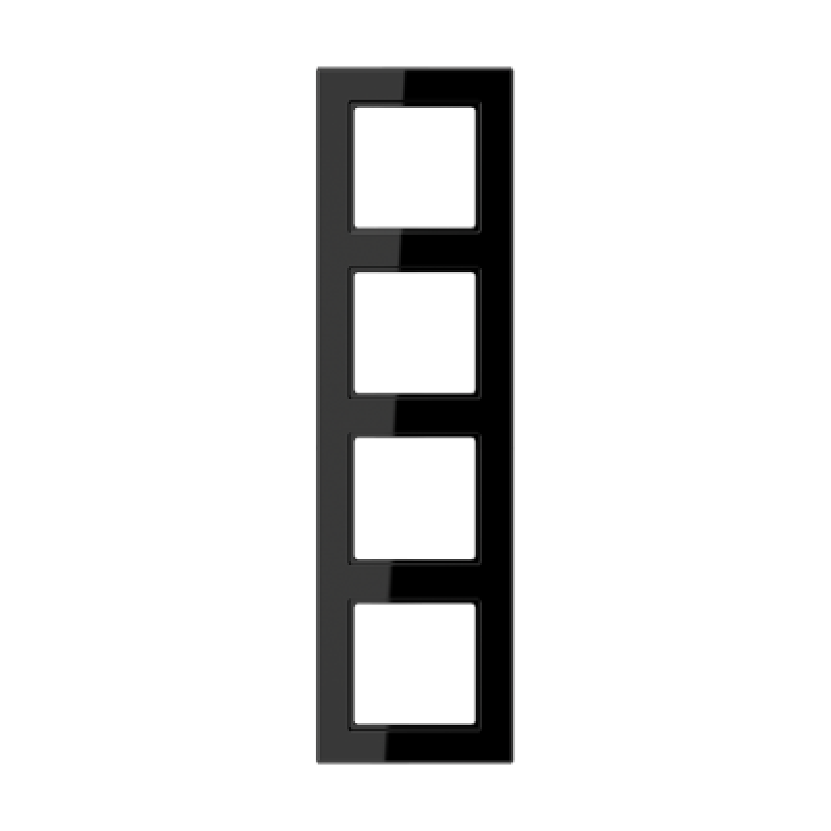 Marco cuádruple AC negro