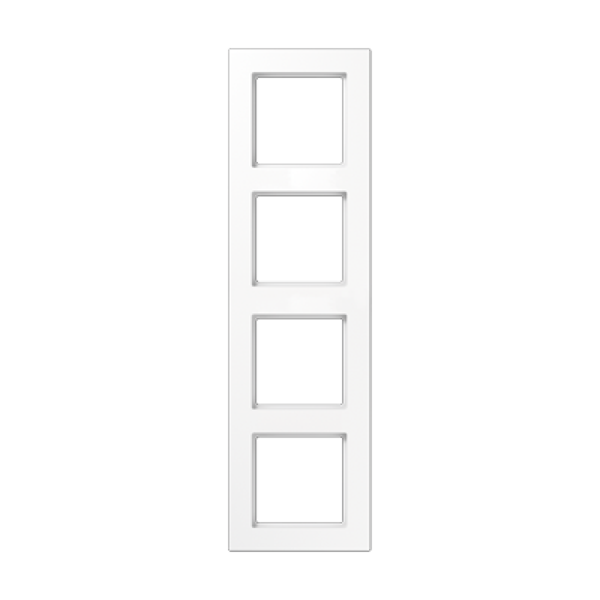 Marco cuádruple AC blanco alpino