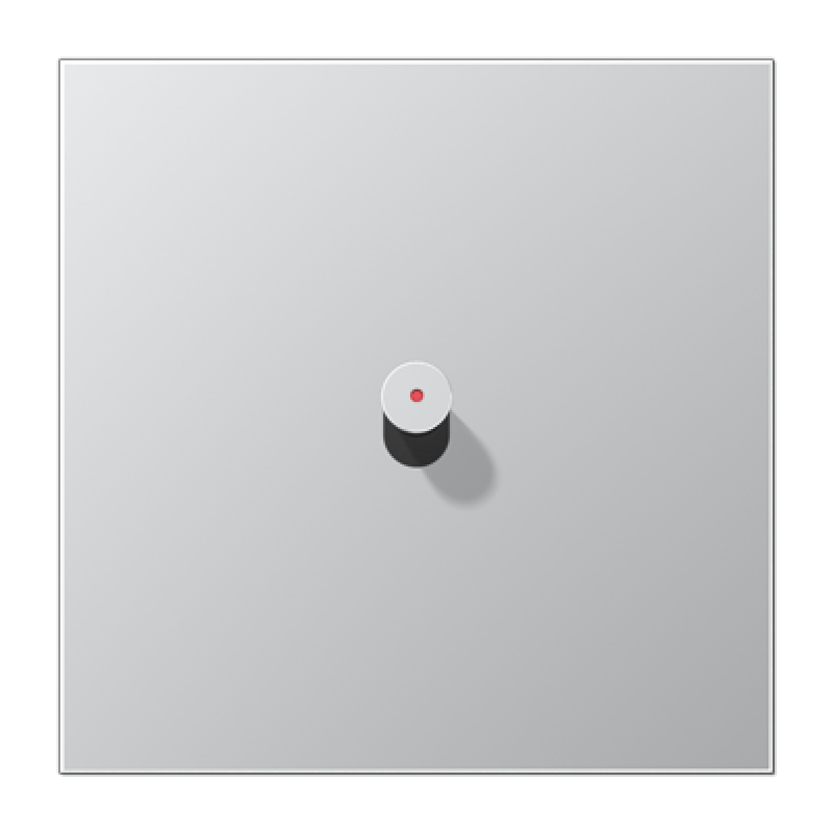 Placa 1x1 pal. LED cono. 1912 aluminio