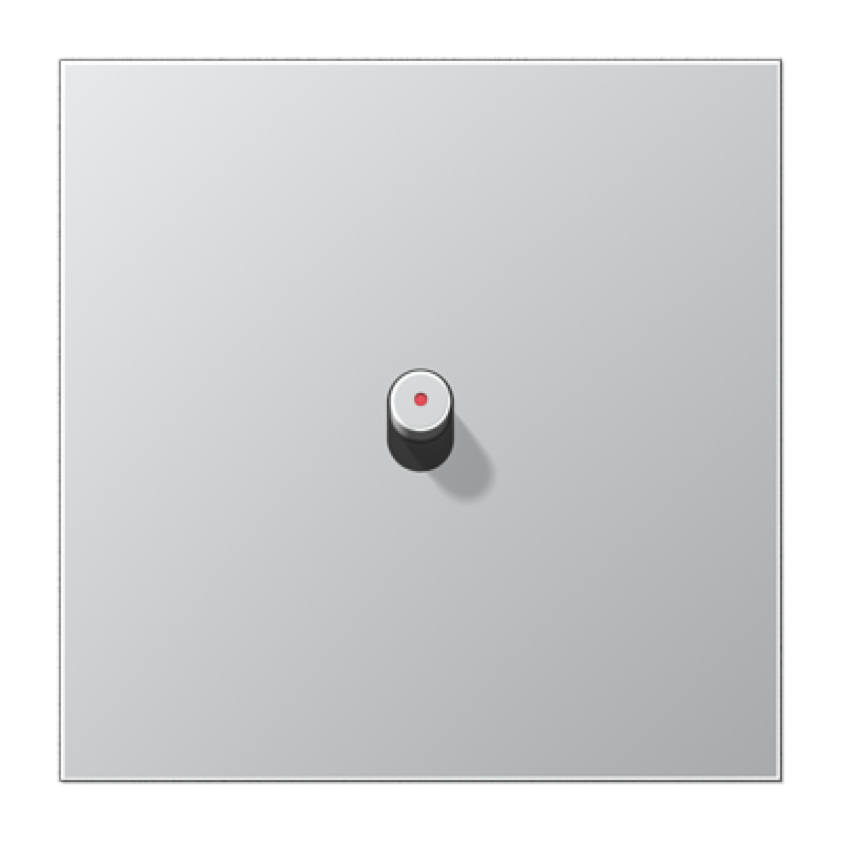 Placa 1x1 pal. LED cilindro. 1912 alum