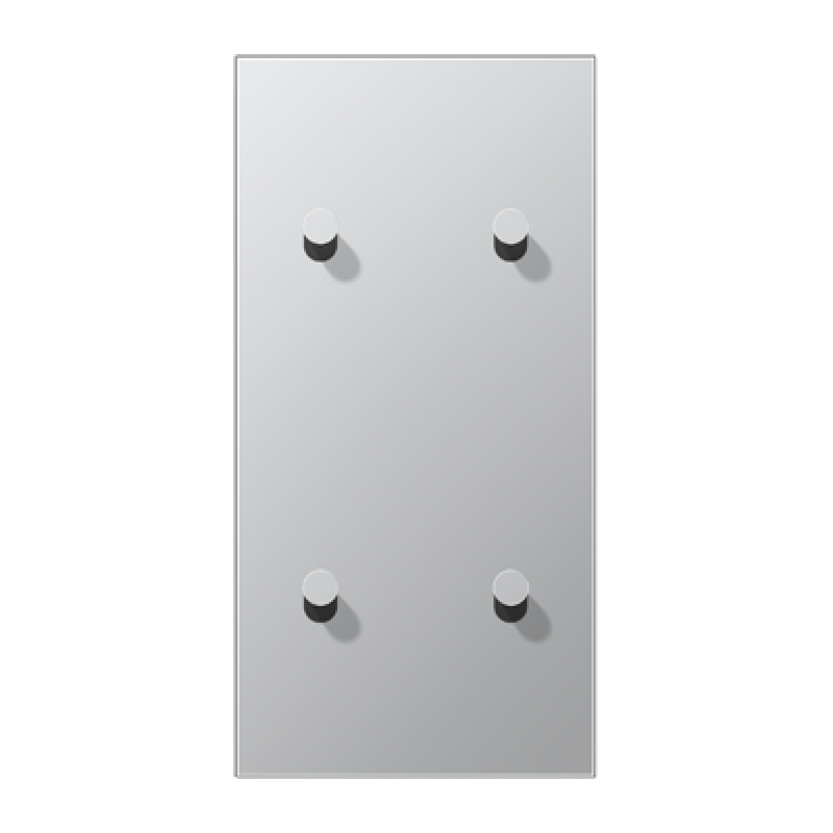 Placa vert. 2x4 pal. cono 1912 alum.