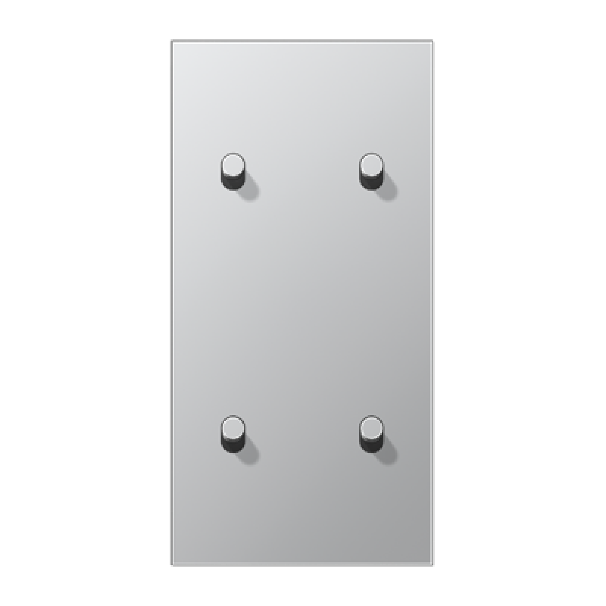 Placa vert. 2x4 pal. cilindro 1912 alum.