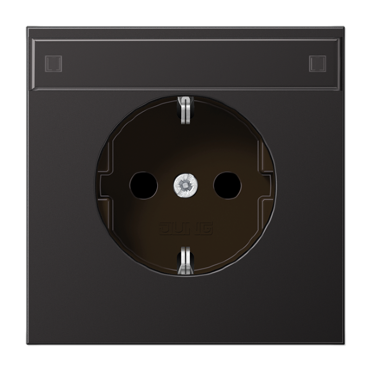 Enchufe inscr. prot. contacto LS dark