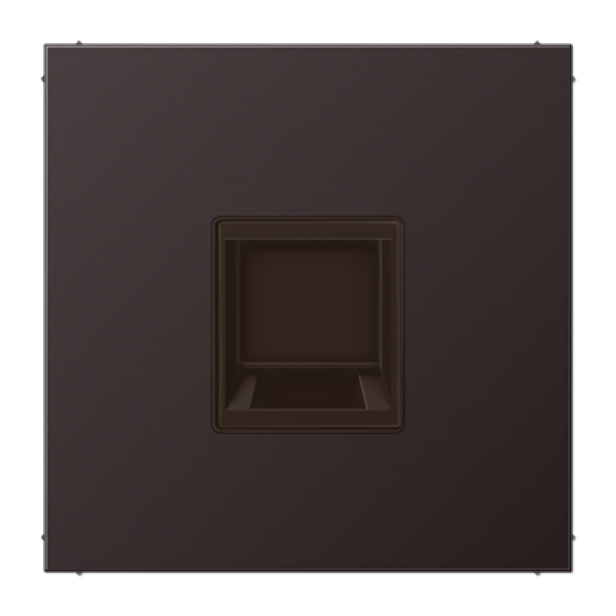 Placa Mod.Jack 1 toma inscr. LS dark