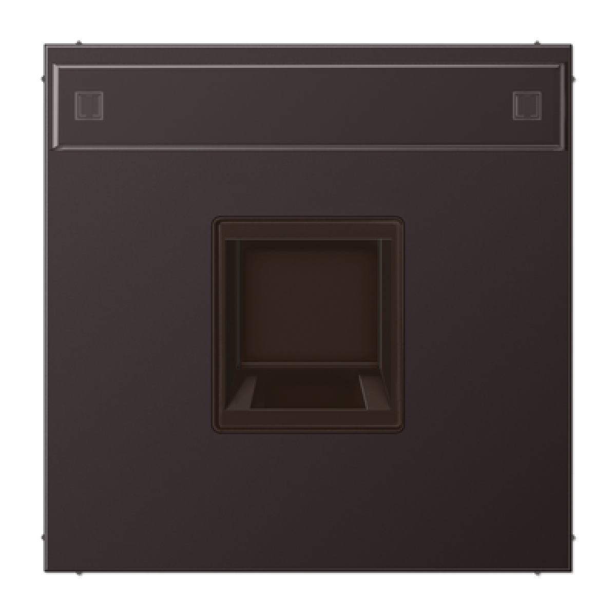 Placa Mod.Jack-Rad. 1 toma LS dark