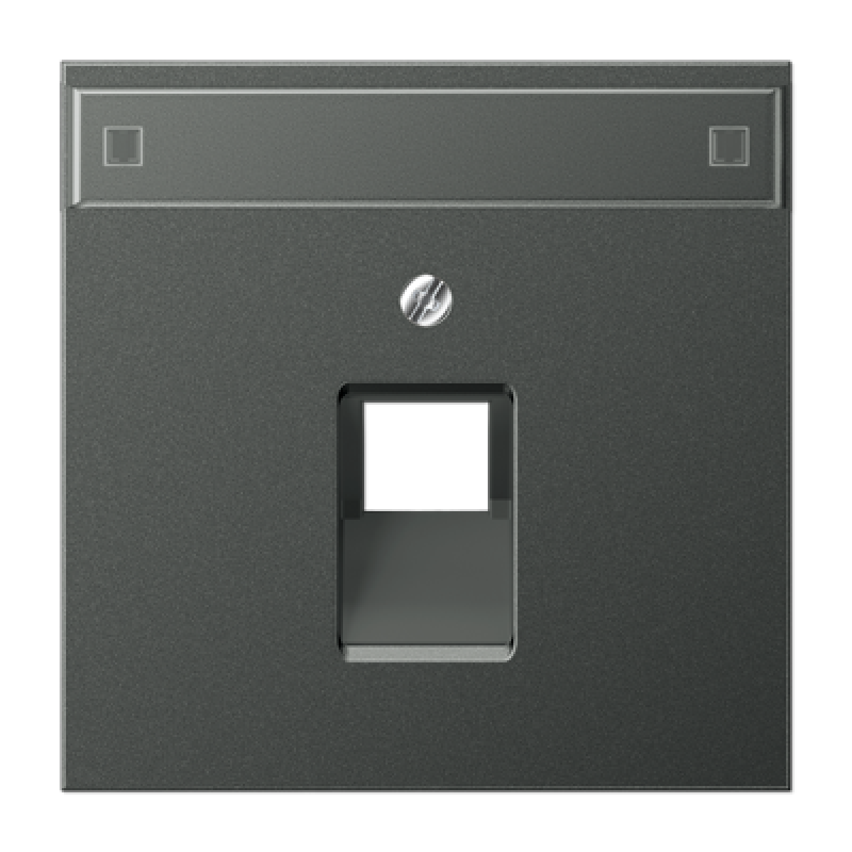 Placa central telef. LS antracita