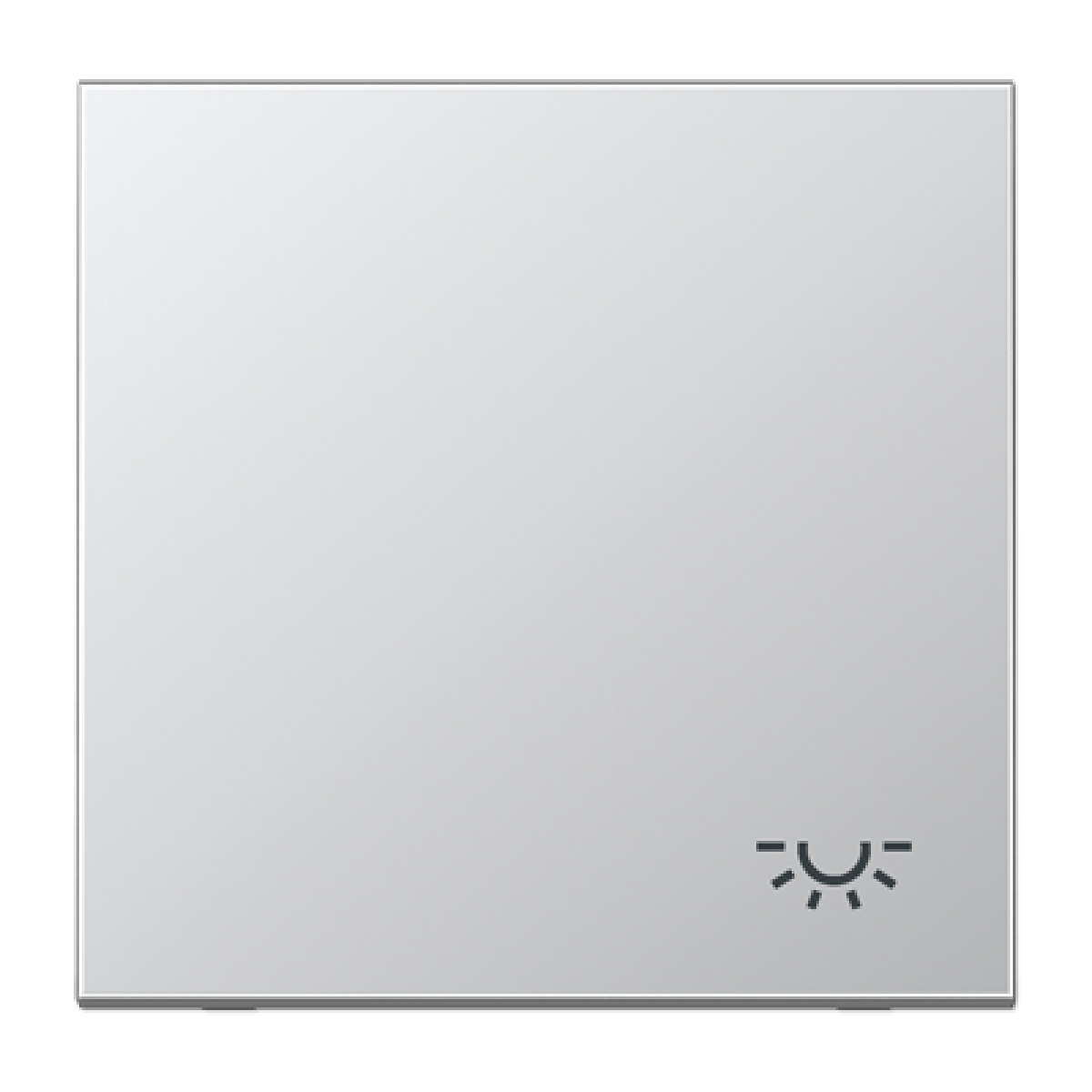 Tecla c simb. luz LS aluminio