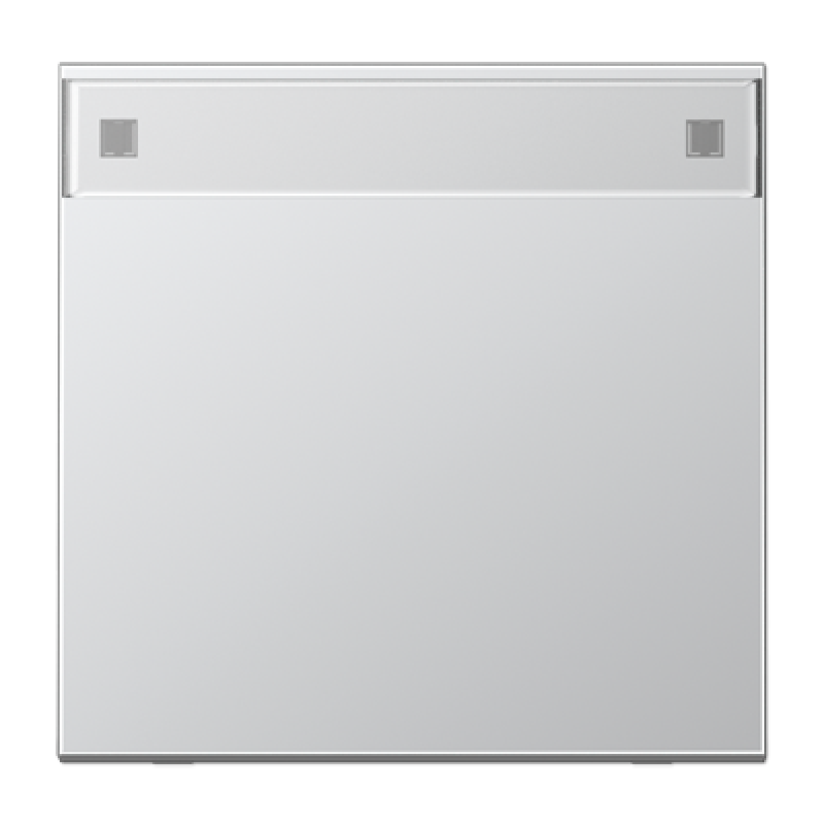 Tecla simple inscr. LS aluminio