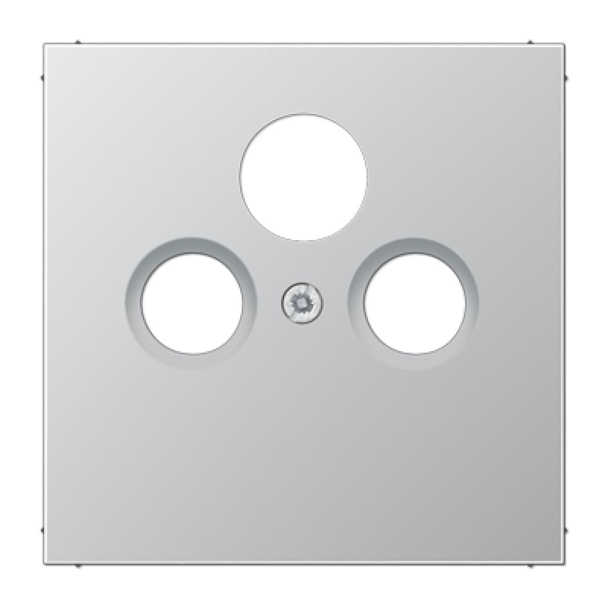 Placa toma SAT TV. LS aluminio