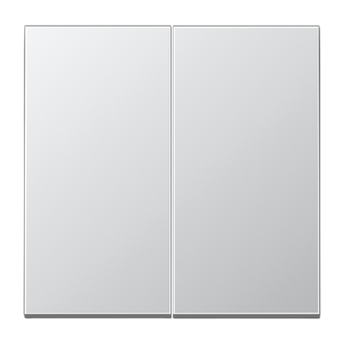 Tecla doble LS aluminio