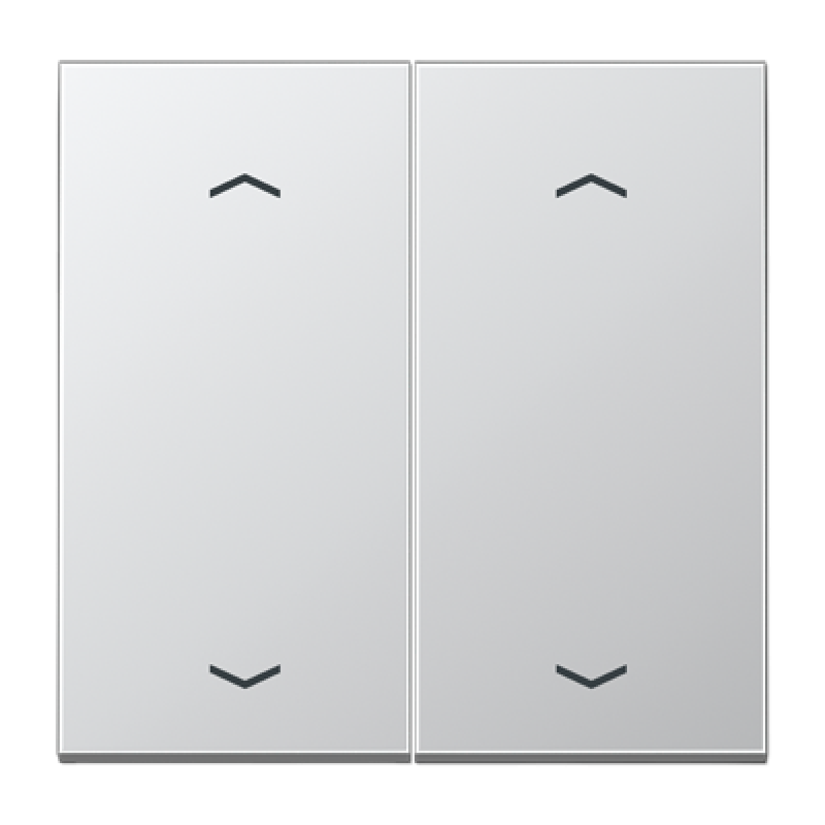 Tecla doble pers. LS aluminio