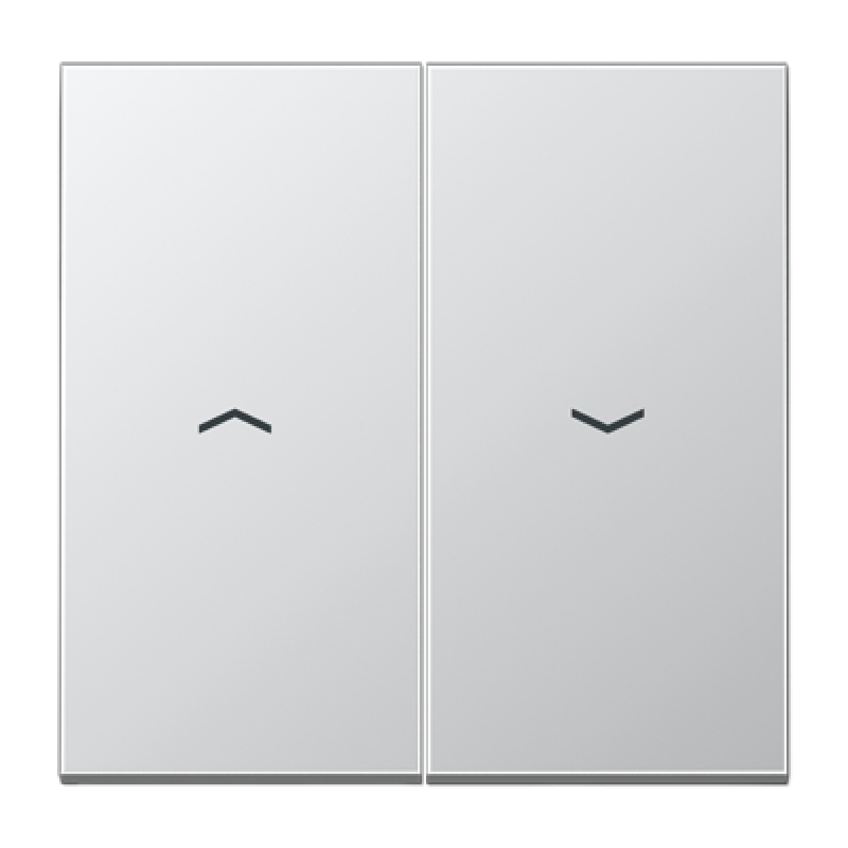 Tecla doble pers. LS aluminio