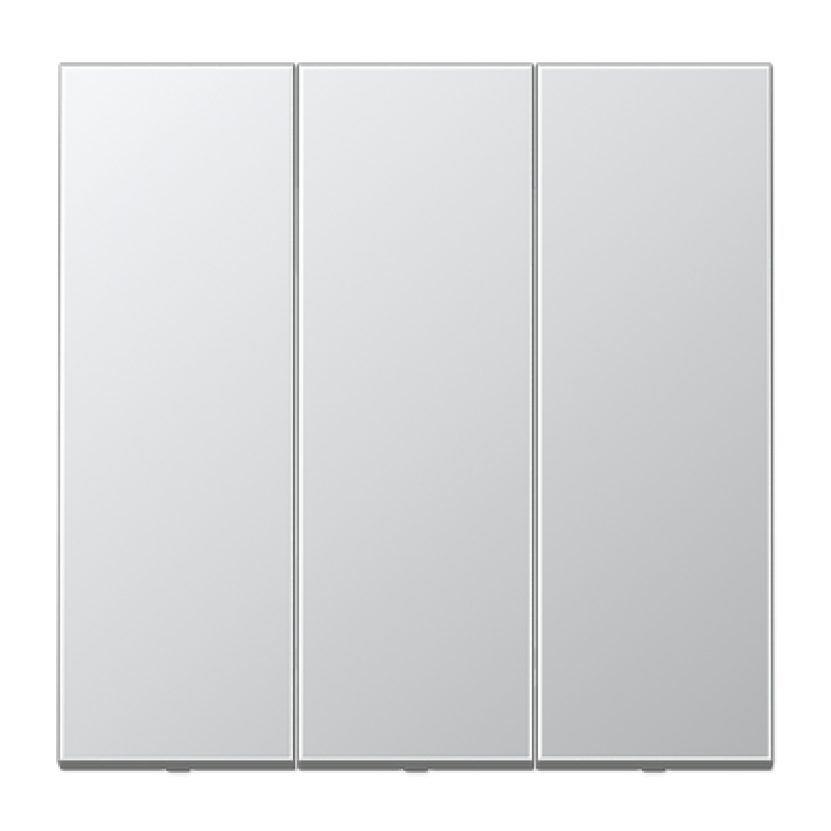 Tecla triple LS aluminio