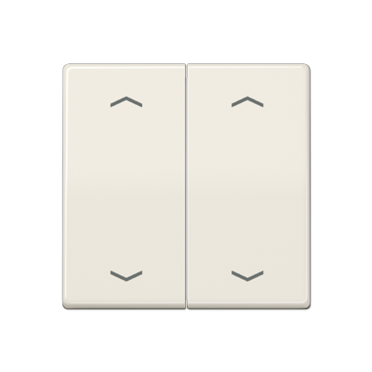 Tecla pulsador doble pers. AS bl marfil