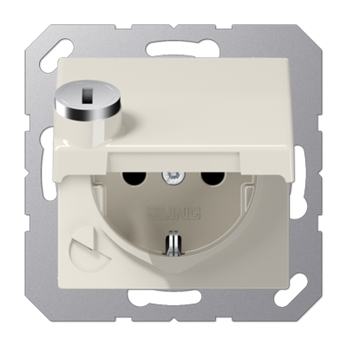 Enchufe tapa abat. retroc. AS bl.