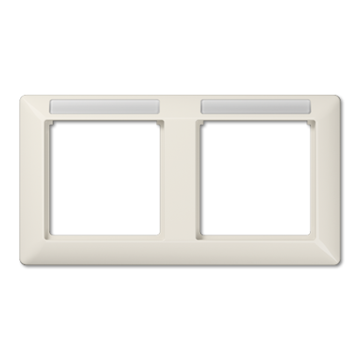 Marco doble horizontal inscr. AS bl.