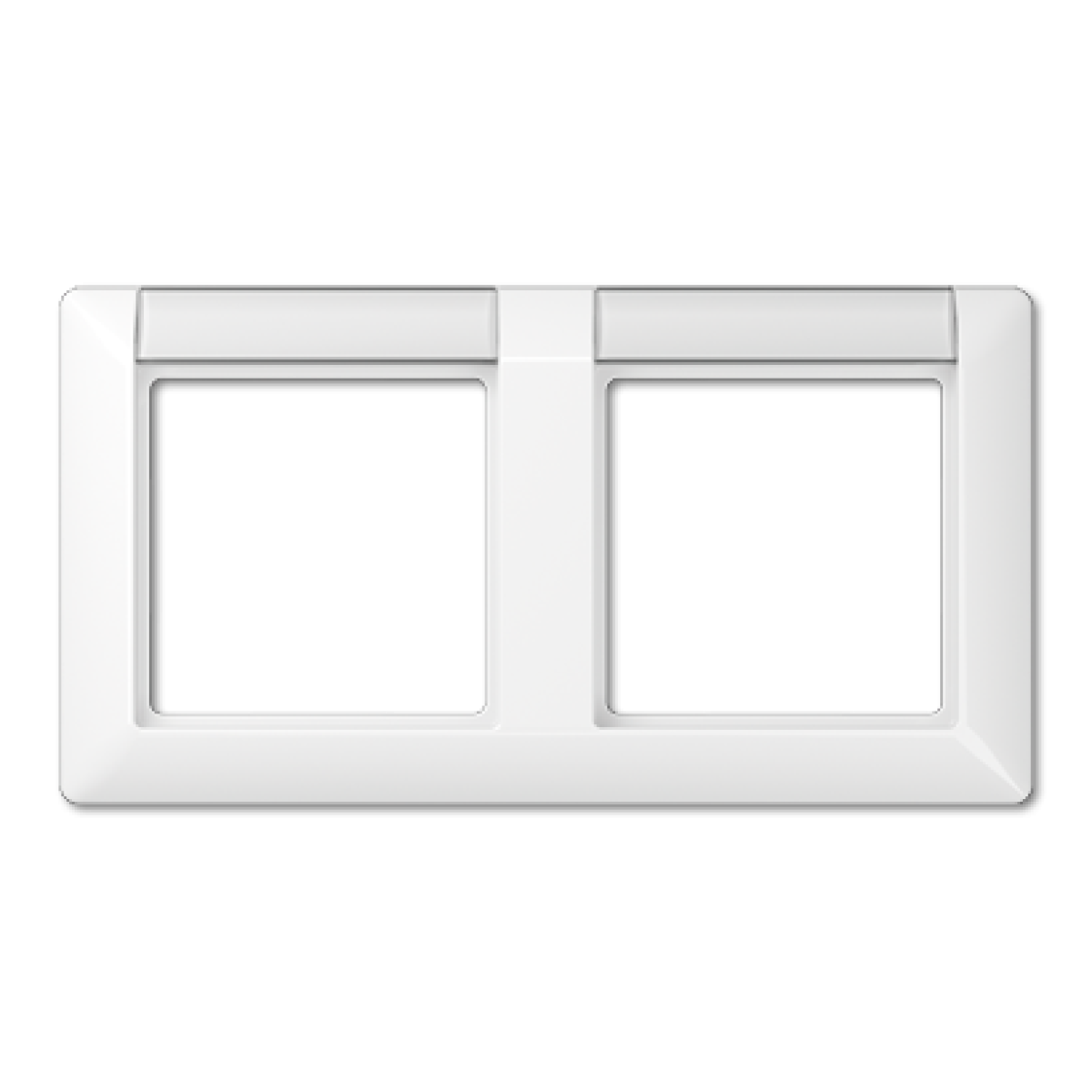 Marco doble horiz. inscr. AS bl. alpi