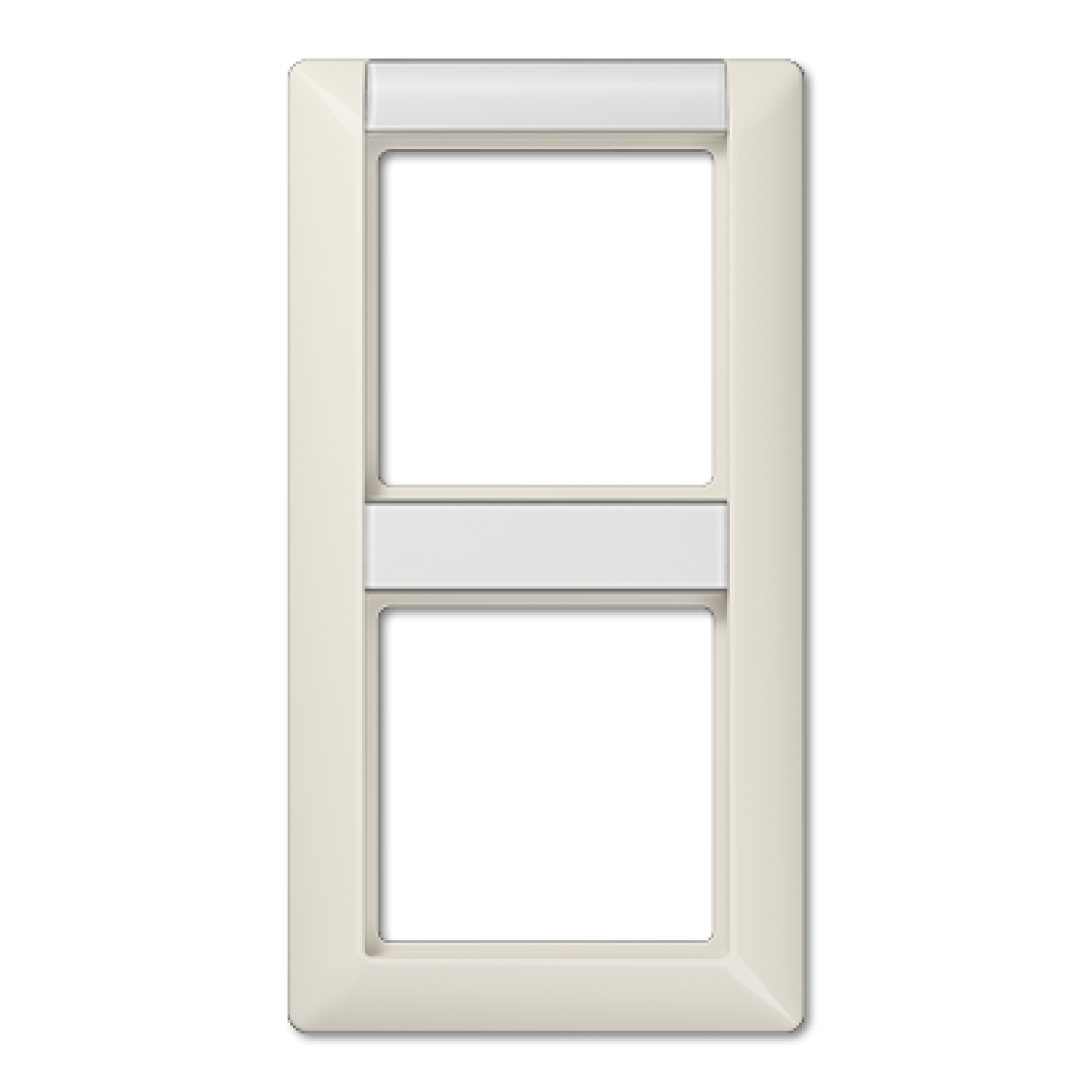 Marco doble inscr. AS blanco marfil