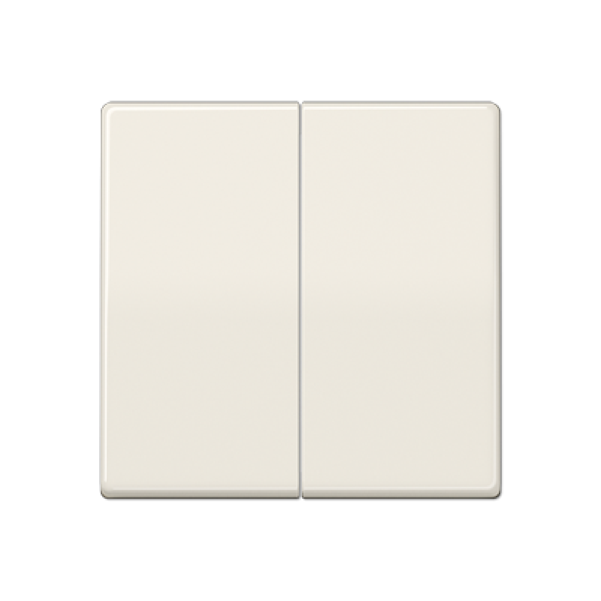 Tecla doble AS blanco marfil