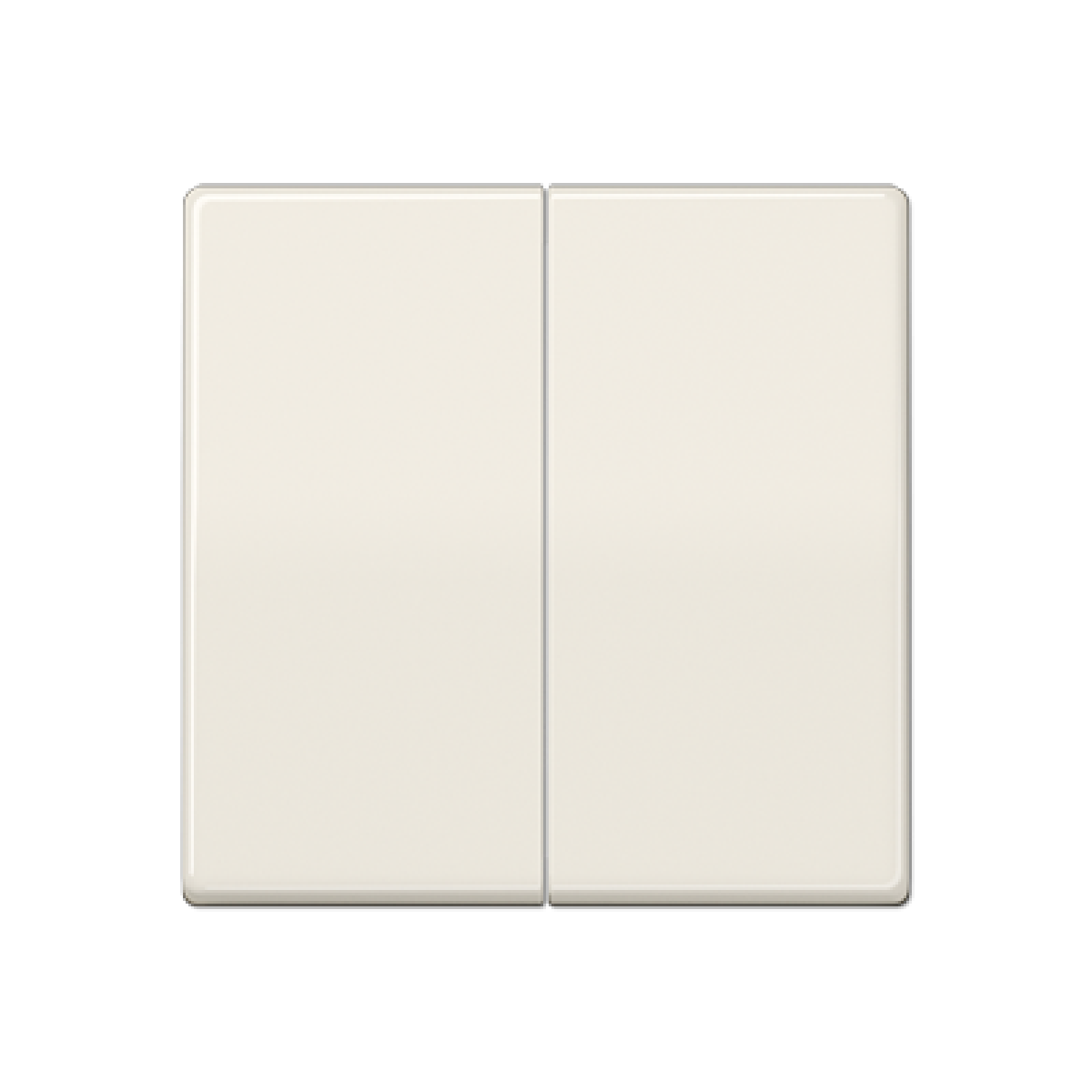 Tecla doble AS blanco marfil