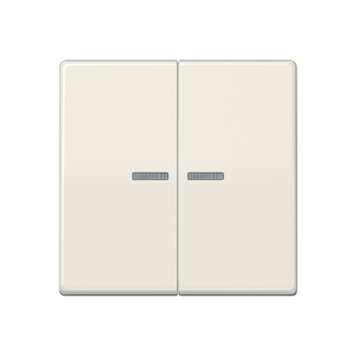 Tecla doble cvisor AS blanco marfil