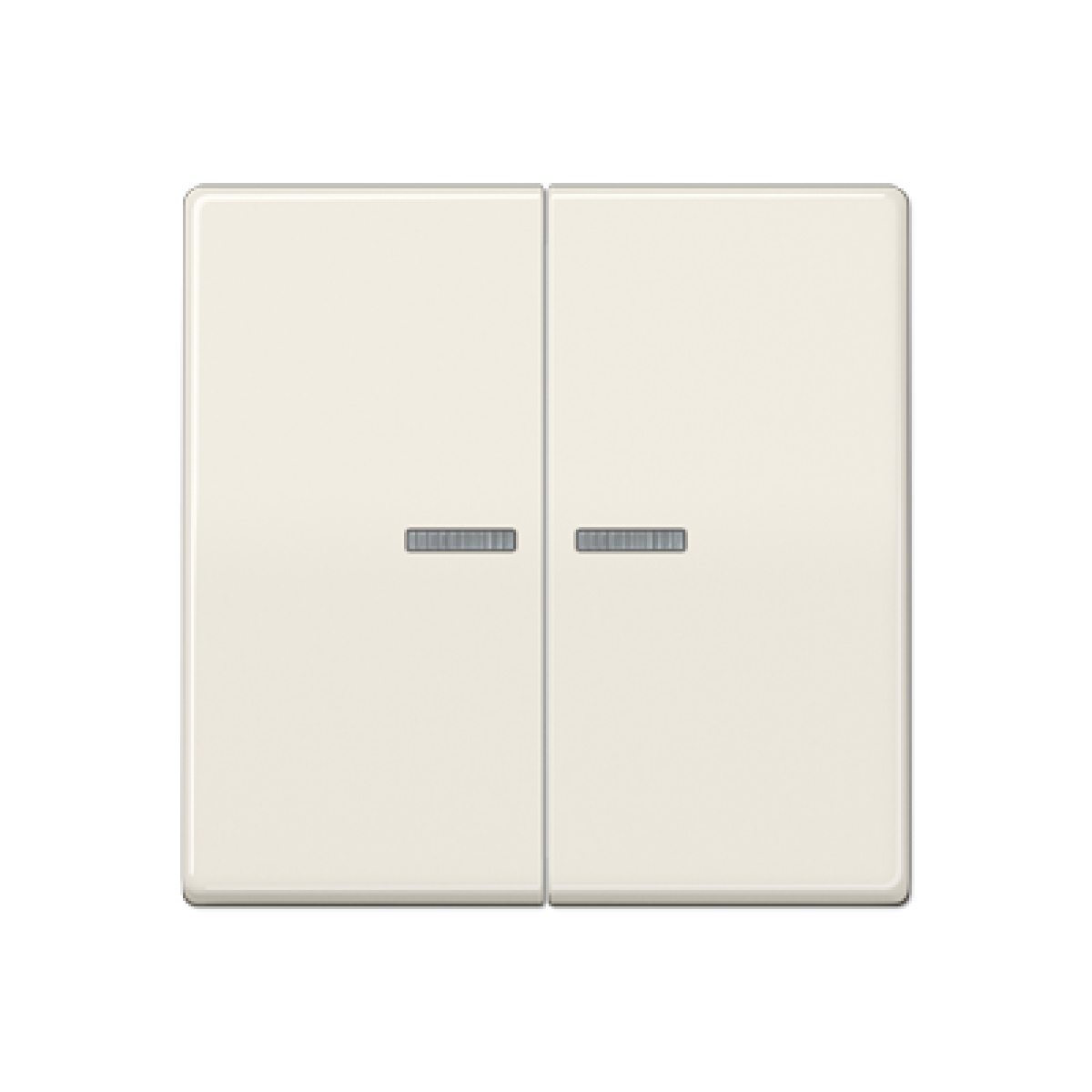 Tecla doble cvisor AS blanco marfil