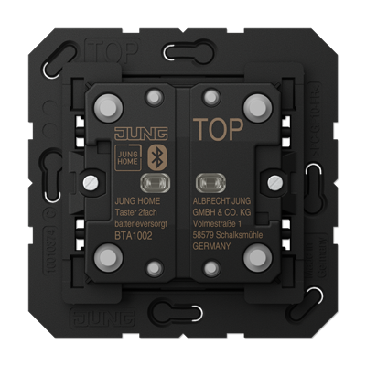 Pulsador JUNG HOME 2 Fases, pilas. A