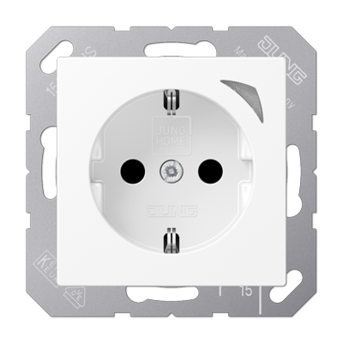 Enchufe JUNG HOME Energy A blanco mate