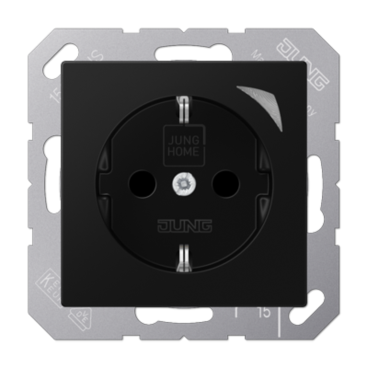 Enchufe SCHUKOJUNG HOME A negro mate