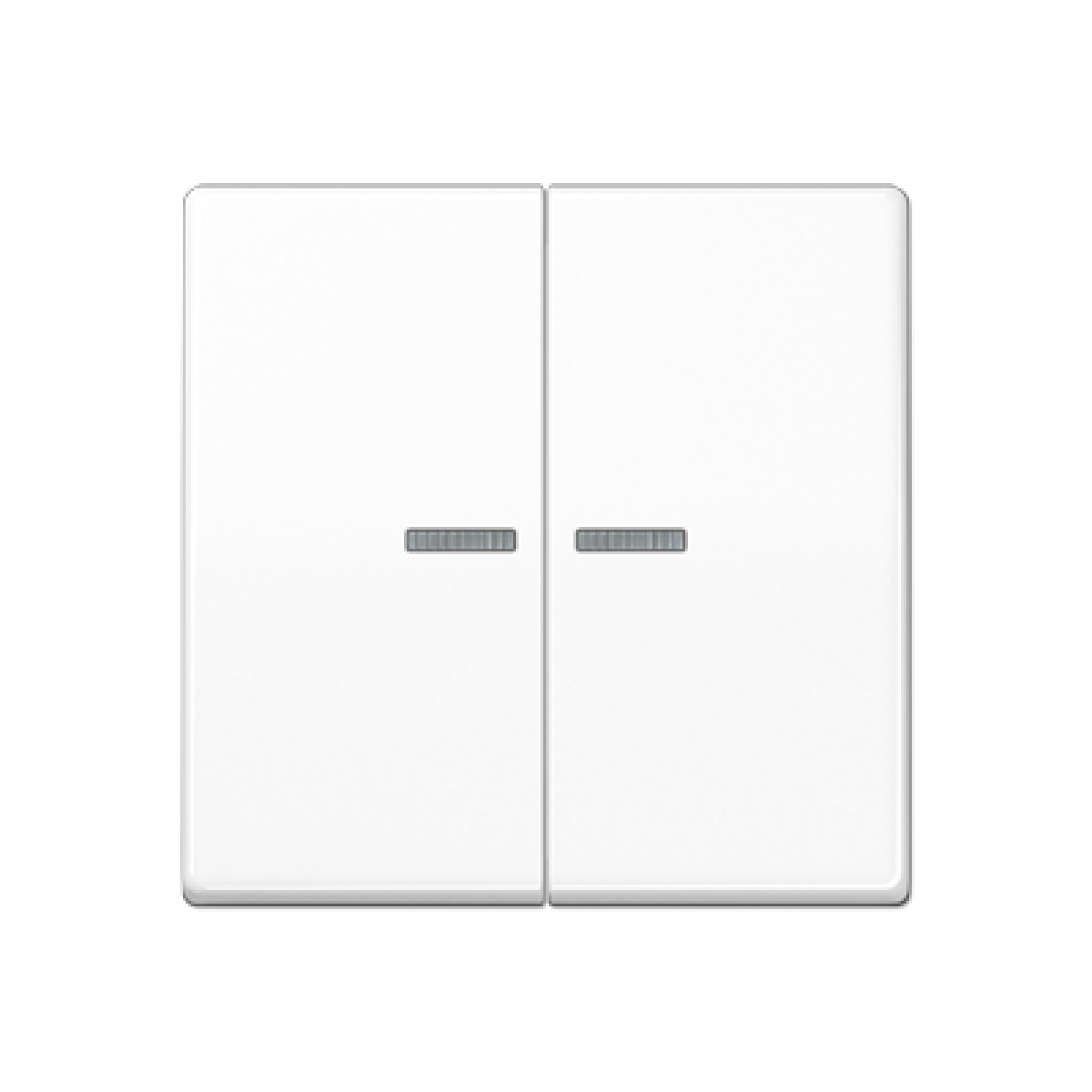 Tecla JUNG HOME 2F. A blanco alpino